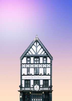 独栋古老特色建筑图片